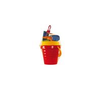 Set de jouets de sable Pelle Râteau Seau Moules Tamis Enfants Set de seaux 6 pcs.