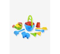 Ensemble de Jouets de Plage Lena 05420 : 10 Pièces Multicolores, Âge Recommandé 1 an+, Seau 21cm, Pelle, Râteau, 2 Moules, Passoire, Fabrication Tchèque.
