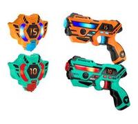 Set de Laser Tag Rechargeable VATOS - 2 Joueurs avec Fusils et Gilets Connectés, 4 Modes de Tir, Équipes Personnalisables, Sécurisé et Actif dès 6 Ans
