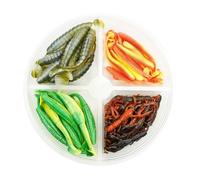 Set de Leurres Souples - FISH-XPRO - Sandre & Perche - 60 pièces - 7 à 12 cm - Mixte