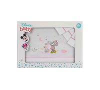 Interbaby Parure pour Berceau Disney Minnie Mouse Blanc/Rose