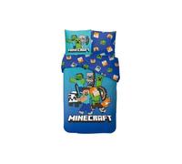Set de literie - MINECRAFT - Block World - Coton doux - 140x200 cm - Pour enfant