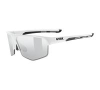 Uvex Axos Set Sunglasses Clair Mirror Silver/CAT3+Clear/CAT0 White Matt