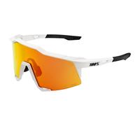 100percent Speedcraft Sunglasses Blanc Hiper Red Multilayer Mirror/CAT3 Soft Tact Off White