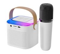Set de machine de karaoké, machine de karaoké sans fil, haut-parleur avec microphone sans fil | Machine de chant familiale, haut-parleur subwoofer pour intérieur et extérieur