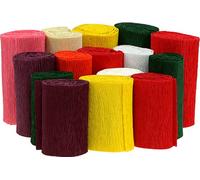 Set de manchettes pour pots en crêpe, 150pcs - Papier crêpe décoratif pour pots de fleurs et travaux manuels, 95/115/135mm, assortiment coloré