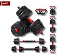 Set De Manubri De Palestra Réglables 6 En 1 Avec Disques Balançoire