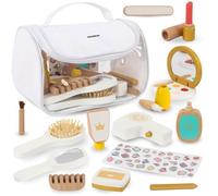 Mamabrum Trousse maquillage enfant – 15 accessoires en bois, écologique pour jeux d'imitation