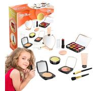 Set De Maquillage Enfant - Kit De Maquillage Fille Imitation | Jouet Cosmétique De Jeu D’Imitation Pour Petites Filles | Accessoires De Princesse Avec Miroir | Design Réaliste Mais Sûr Non-Toxique | C