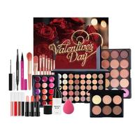 Set de Maquillage pour la Saint-Valentin,Complet et Longue Durée,Fard À Paupières Mascara Maquillage Fête | Pour Rendez-vous Réunion Mère Amie Sœurs Épouse