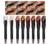 Set de Maquillage - Stylo Eye-Liner Lumineux - Lot de 8,Effet Lumière & Brillant - Liner Crémeux Multi-Usage Pour Femmes & Filles - Maquillage Fête & Beauté