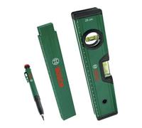Bosch Set de marquage – alignement précis, niveau 25 cm, mètre pliant 2 m, marqueur trous profonds