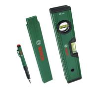 Bosch Set de marquage – alignement précis, niveau 25 cm, mètre pliant 2 m, marqueur trous profonds