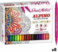 Set de marqueurs Alpino Dual Artist Coloré (8 pièces)