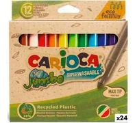 Set de marqueurs Carioca Jumbo Eco Family Coloré 24 pièces (24 pièces)