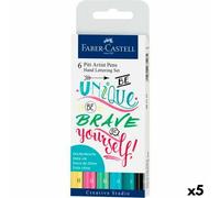 Set de marqueurs Faber-Castell Pitt Artist Etüie Calligraphie Gâteau (5 pièces)