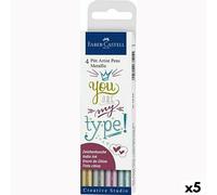 Set de marqueurs Faber-Castell Pitt Artist Metallic Etüie (5 pièces)