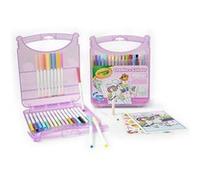 Set de marqueurs feutres lavables Crayola - 65 pièces - couleurs pastel - étui - dès 4 ans Couleurs pastel