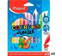 Set de marqueurs Maped COLOR'PEPS JUNGLE Coloré 12 pièces (12 pièces)