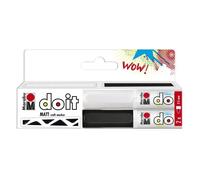 Marabu Marqueurs acryliques DO IT Craft Marker – Set 2, pointe 2–3 mm, sans pompage, pierres et bois