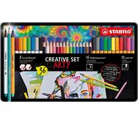 Set de marqueurs Stabilo Point 88 - Pen 68 Brusht - Aquacolor Coloré