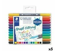 Set de marqueurs Staedtler Lettering double extrémité (5 pièces)