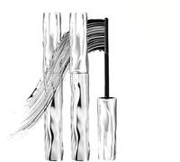 Set de mascara longueur et courbure, formule waterproof pour volumiser et allonger les cils, doux pour les yeux sensibles, tenue longue durée (2Pcs)