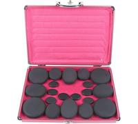 Set de massage aux pierres chaudes, 20 pièces, plusieurs méthodes de chauffage, noir