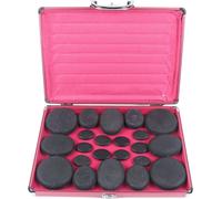 Set de massage aux pierres chaudes, contient 20 pierres de basalte, boîte de chauffage efficace , 20 pièces