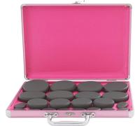 Set de massage aux pierres chaudes, puissance 220W, usage thérapeutique polyvalent, Naturel Noir