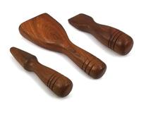 Set de Massage Tok Sen Thaï en Bois | Marteau + 2 Burins Traditionnels | Thérapie Thaïlandaise | Relaxation, Déblocage Énergétique, Fascias & Tensions Musculaires | Fabrication Artisanale