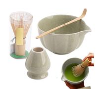 Set de matcha - Set de mixeur à matcha, comprend une bataille de bol de 500 ml, une première et un support, des outils à thé pour la préparation de la cuisine pour les débutants des amateurs de