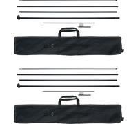 Set de mâts pour drapeaux à ressort VEVOR, 2 paquets de mâts pour drapeaux Swooper 5 m, mâts pour drapeaux d'enseignes pour drapeaux publicitaires commerciaux à l'extérieur, avec piquets de sol et sac