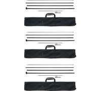 Set de mâts pour drapeaux à ressort VEVOR, lot de 3 mâts pour drapeaux Swooper 5 m, mâts pour drapeaux d'enseignes pour drapeaux publicitaires commerciaux à l'extérieur, avec piquets de sol et sac de