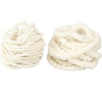 Set de mèches de feutre, cordon de feutre blanc DIY bricolage 7m