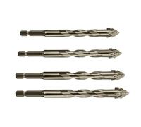 Set de mèches eccentric à rainures - Jeu de Forets Hélicoïdaux à Quatre Tranchants Excentriques | Outil de perçage pour carrelage verre métal brique,Béton Métal Bois Verre Brique Ciment