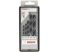 Bosch Coffret de mèches hélicoïdales à bois Robust Line 2607010527, 5 pièces (4, 5, 6, 8, 10 mm)