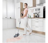 Set de Ménage - JE CHERCHE UNE IDEE - Multifonction - Balai avec 5 Têtes Clipsables - Gris