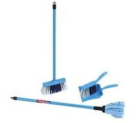 Set de ménage Vileda avec balai à franges Color Line 4 pièces G
