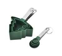 Set de Mesures à Cuillères et Tasses | Cuillère de Mesure Arbre de Noël,Accessoires de Cuisine pour Mesurer Ingrédients Liquides et Secs Pâtisserie Maison