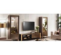 Set de meubles de salon Designer Salon Sideboard 2x Vitrine 3pcs. Meuble-paroi Nouveau