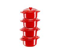 Set de Mini Cocotte. 4 pcs (x4 Mini Cocotte 10 cm). Cerise