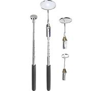 Set de miroirs dinspection 5 pièces avec éclairage LED TOOLCRAFT 816419 1 set