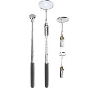 Set de miroirs dinspection 5 pièces avec éclairage LED TOOLCRAFT 816419 1 set