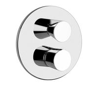 Set de montage Gessi CONO pour thermostat encastré avec vanne darrêt, 1 sortie, 45132299, Couleur: Noir XL