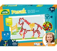 Set de mosaïque LENA Color 200 fiches, sac de rangement et plaque de connexion inclus