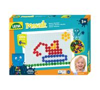Set de mosaïque LENA Transparent 120 pièces de différentes couleurs, y compris plaque de connexion