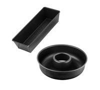 Set de moule à cakes 30,5 x 11,5 cm et moule à savarins 28 cm Zenker Black Metallic Zenker