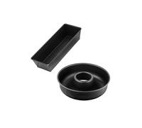 Set de moule a cakes et moule a savarins - ZENKER - Black Metallic - 30,5 x 11,5 cm et 28 cm