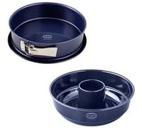 Dr. Oetker moule à charnière 26 cm étanche, savarin moule cheminée, acier bleu